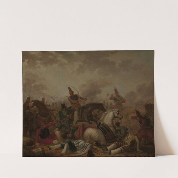 Combate de caballería en la época de Rosas by Carlos Morel