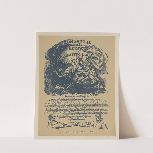 Combattre avec la France c’est combattre pour soi (1918) by Victor Prouvé
