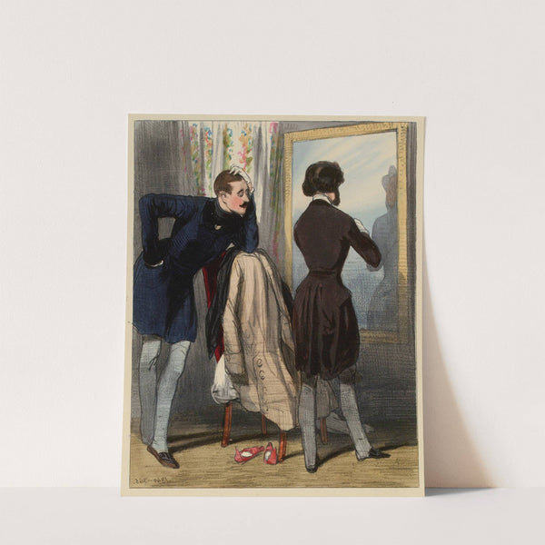 Combien ça te coûte-il un habit comme ça .. (1840-1841) by Paul Gavarni