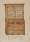 Combination Book Case, Desk, and Bureau