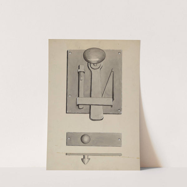 Combination Latch-Lock by James M. Lawson