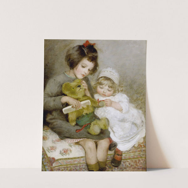 Combing Teddy by Sarah Mcgregor