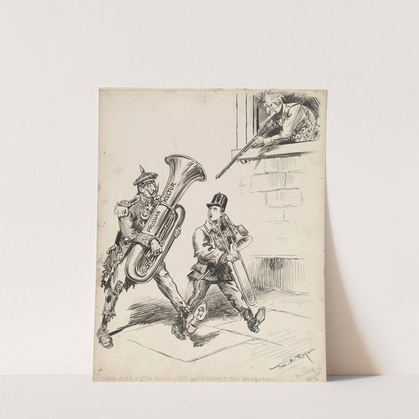 Come away little cousin, our music is not for barbarians (1917) by William Allen Rogers