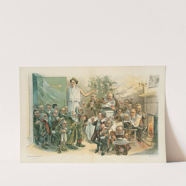 Come in, boys, warm up, and have a little Christmas cheer! by Charles Jay Taylor