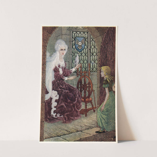 ‘Come in, my dear, I am glad to see you,’ said the old lady (1949) by Charles Folkard