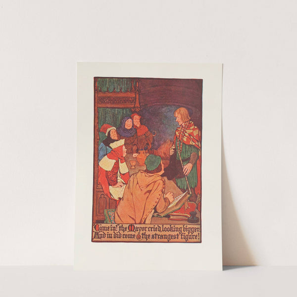 'Come in!'-the Mayor cried, looking bigger; And in did come the strangest figure!' by Hope Dunlap