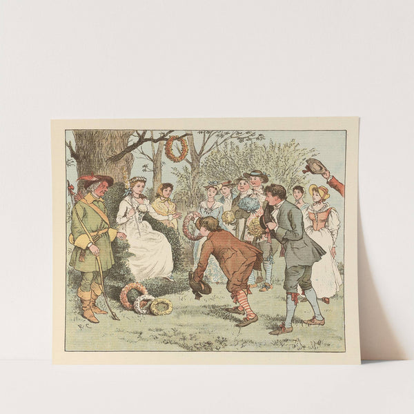 Come Lasses and Lads Pl.5 by Randolph Caldecott
