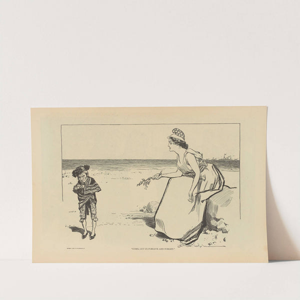 Come, let us forgive and forget (1893-1900) by Charles Dana Gibson