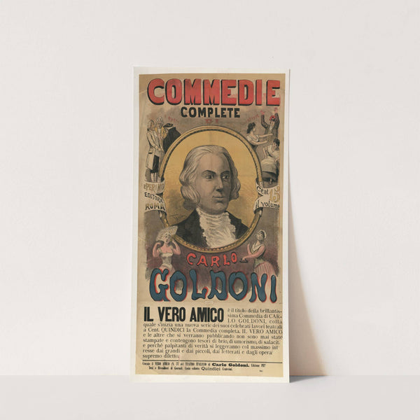 Comedie complete di Carlo Goldoni Il vero amico (1890) by Ottavio Rodella Tavio