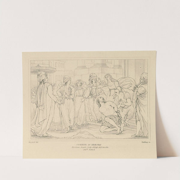 Comedy of errors; Merchant, Angelo, Lady Abbess, Adriana, &c act V, scene 1 (19th century) by William Francis Starling