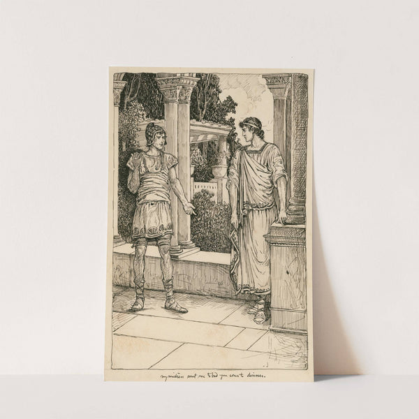 Comedy of errors. My mistress sent me to bid you come to dinner (1917-1918) by Louis Rhead