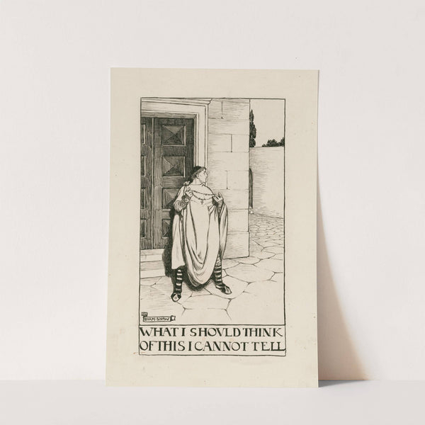 Comedy of errors; What i should think of this i cannot tell Act III Scene II (1900) by Byam Shaw