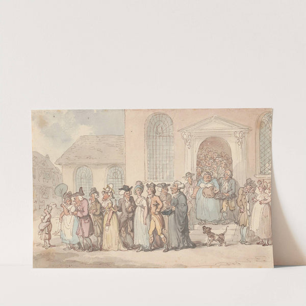 Coming from church by Thomas Rowlandson