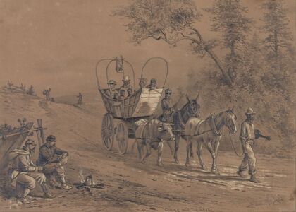 Coming into the lines. A party of slaves…have started for the Union lines