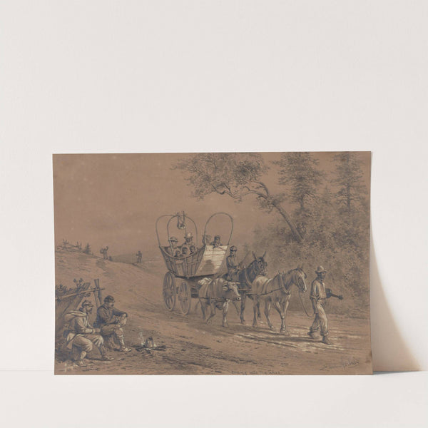 Coming into the lines. A party of slaves...have started for the Union lines by Edwin Forbes