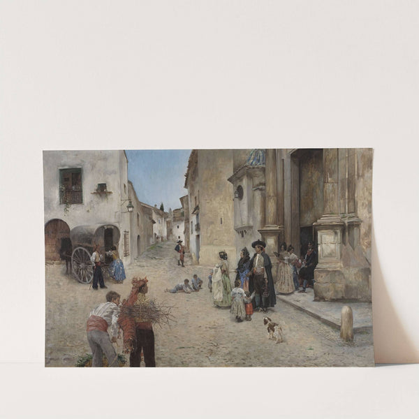 Coming out of Church by Prudencio Herreros Amat