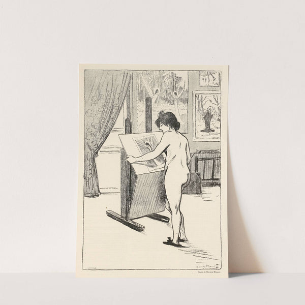 Comme beaucoup de leurs aïeules, elles sont mortes au champ d’honneur. by Adolphe Léon Willette