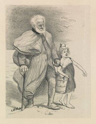 Comme Jean Valjean aidait Cosette, Victor Hugo a aidé la jeune Marianne (1893)