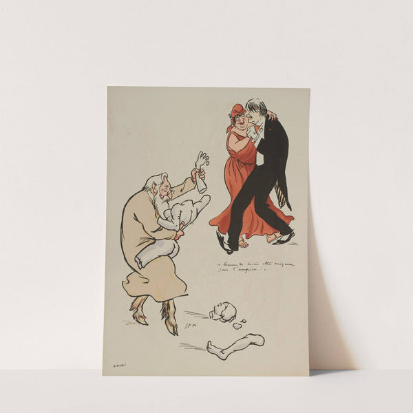 Comme tu devais être mignon sous l’Empire ; Forain, Louise Abbéma, A Rodin (1913) by Georges Goursat (Sem)