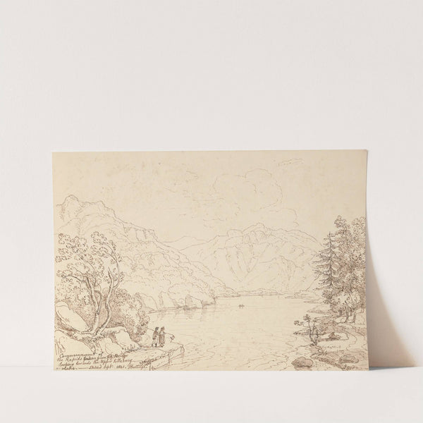 Commencement of the Rapids Taken from the Bridge, September 1841 by Thomas Hastings