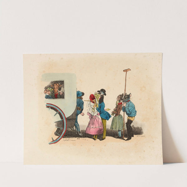 Comment ces gens la vont monter aussi (1828-1829) by J. J. Grandville