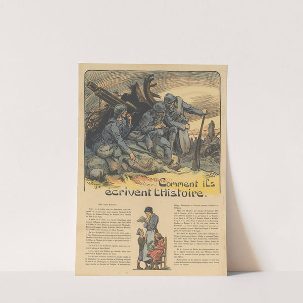 Comment ils écrivent l’Histoire (1918) by Victor Prouvé
