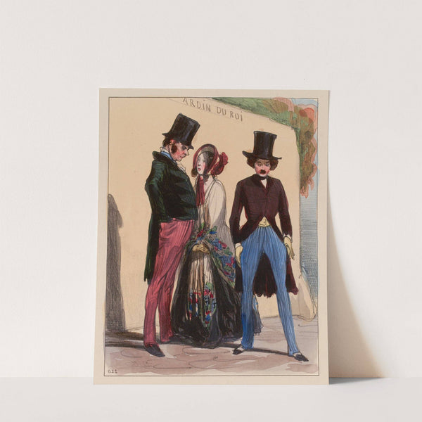 Comment Tu me vois avec un mosieu. vous ne serez donc toute votre vie qu’un homme sans aucune espèce de formes. (1840) by Paul Gavarni