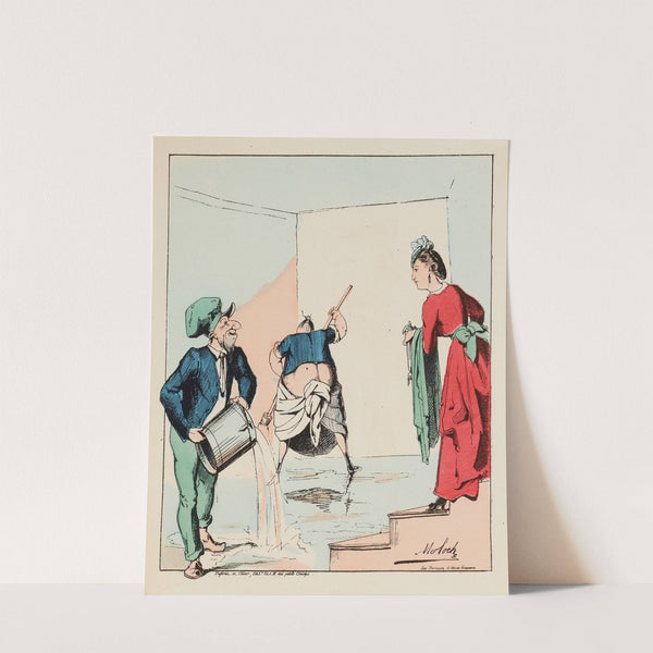 Comment voulez-vous que je traverse le vestibule avec toute cette eau là by Moloch (Alphonse Hector Colomb)