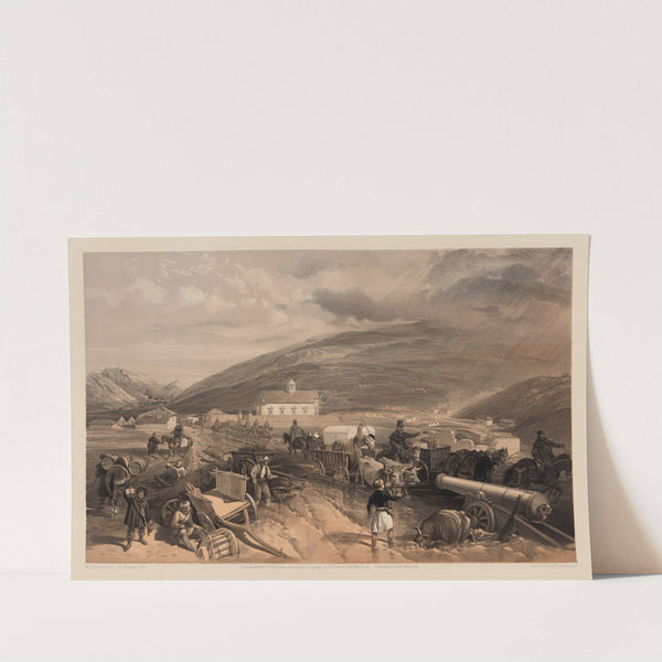 Commissariat difficulties – the road from Balaklava to Sevastopol, at Kadikoi, during the wet weather (1855) by William Simpson