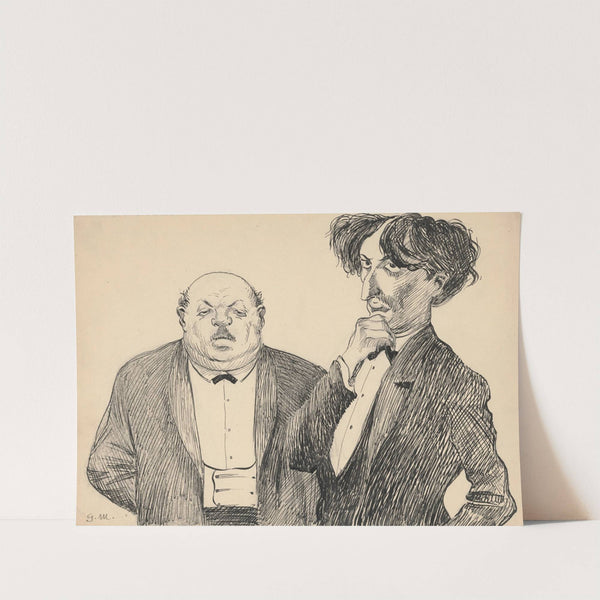 Common Work - Satirical Drawing by Gustáv Mallý