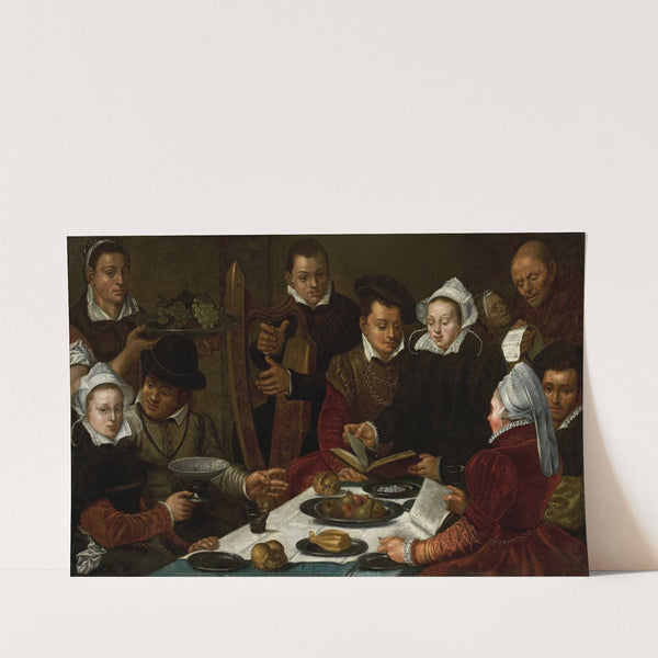 Company at a table by Dirck Barendsz.