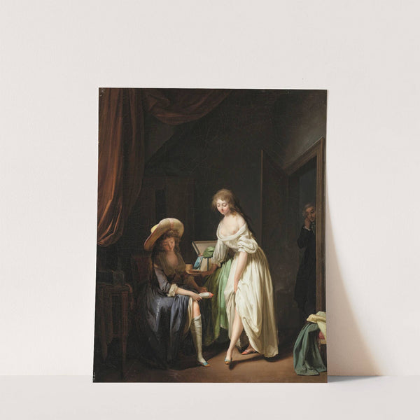 Comparing Little Feet by Louis Léopold Boilly