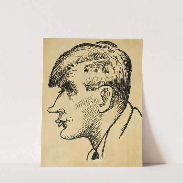 Composer Uuno Klami, caricature by Ilmari Aalto