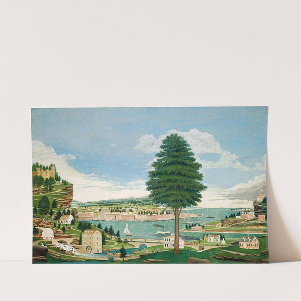 Composite Harbor Scene with Castle (c. 1875) by Jurgan Frederick Huge