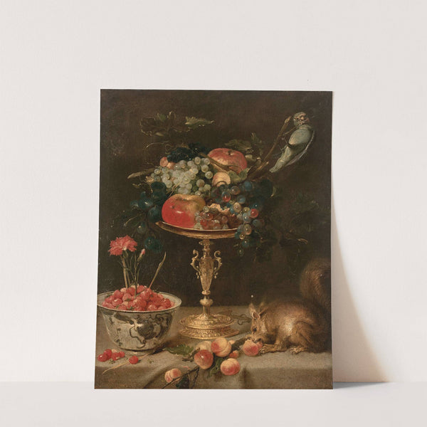 Composition à la tazza et à l'écureuil by Frans Snyders