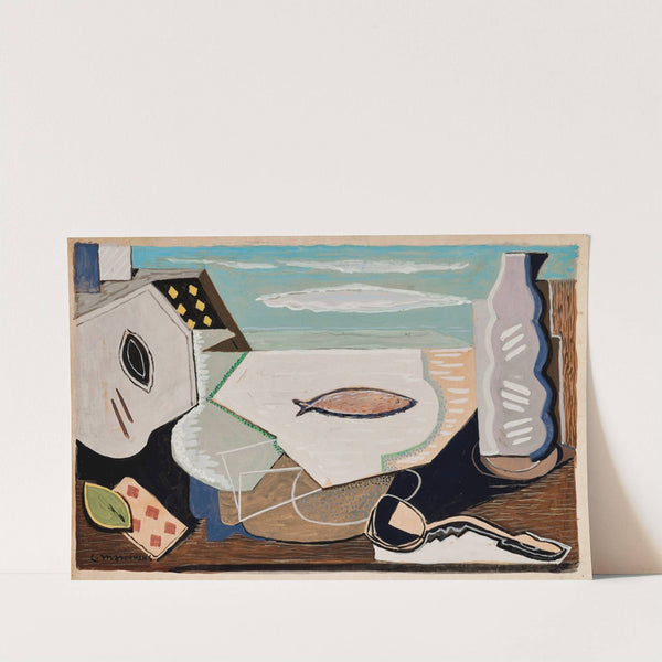 Composition au poisson (1925) by Louis Marcoussis