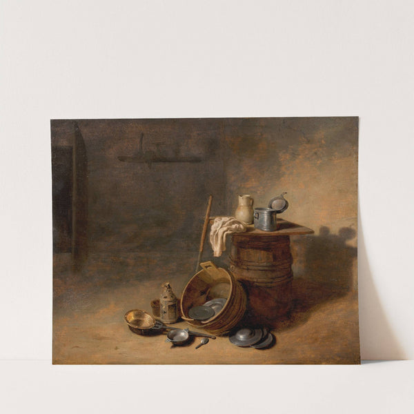 Composition aux cuivres et aux plats d’étain by Pieter Van Den Bosch