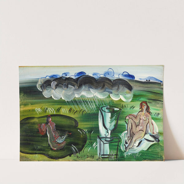 Composition avec vase et nus (1942) by Raoul Dufy