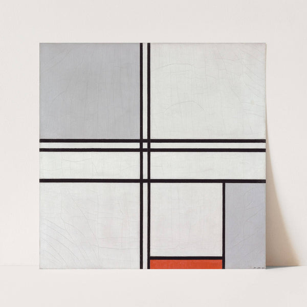Composition (No. 1) Gray-Red (1935) by Piet Mondrian