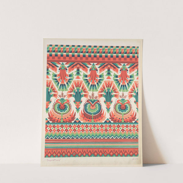 Composition of plant life and geometric motifs by André Durenceau