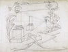 Composition relative à l’art de la perspective (dessin piqué pour le report)