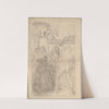 Composition sketch to the painting ‘Martyrdom of St Matthias’ (1866-1867) by Józef Simmler