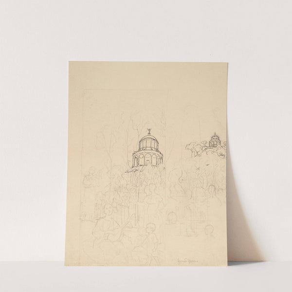 Composition Studies for the Right Wing of the ‘Easter Triptych’ (1908) by Hans Thoma