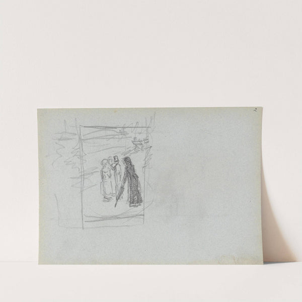 Composition study (Between 1875 and 1879) by Christian Krohg