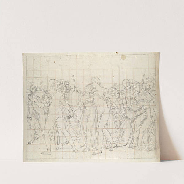 Composition Study for 'Castor and Pollux Freeing Helen' by Joseph-Ferdinand Lancrenon