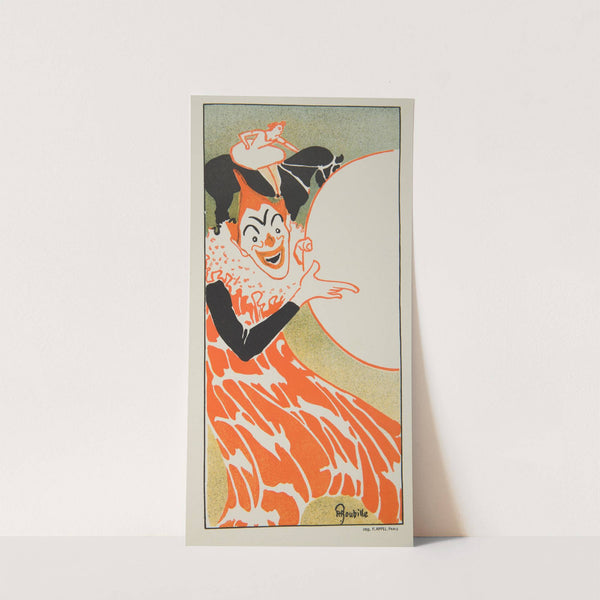 Composition with a clown from a circus program (1897) by Auguste Roubille