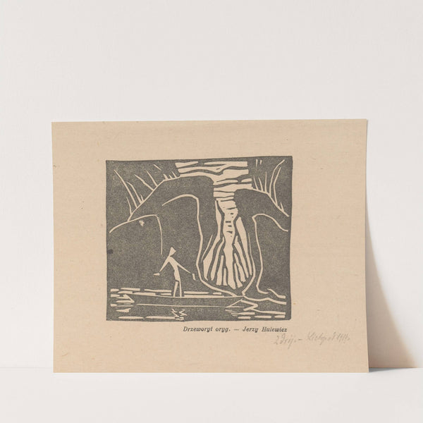 Composition with a man in a boat (1918) by Jerzy Hulewicz