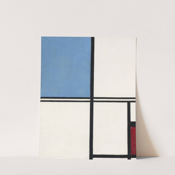 Composition with Blue and Red by Piet Mondrian