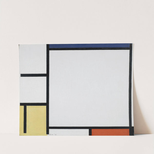 Composition with Blue, Red, Yellow, and Black by Piet Mondrian