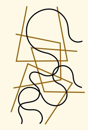 Composition with broken cross